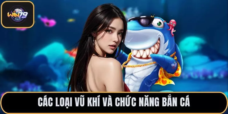 Các loại vũ khí và chức năng bắn cá